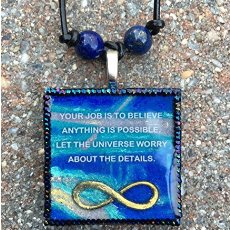 Wear this Resonator Jewelry pendant to remind you to trust that the Universe is conspiring to make your desires a reality.